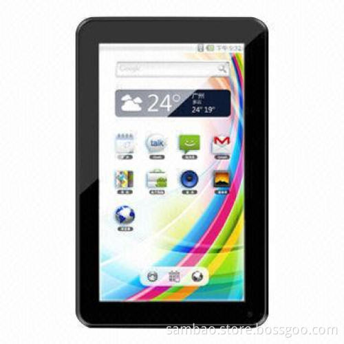 9-inch Tablet PCs with Capacitive Touch Screen, 1.2GHz, DDR 512MB and NAND Flash 4GB, Camera/Wi-Fi